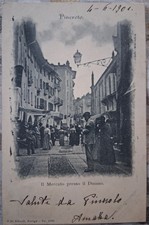 Cartolina Pinerolo Mercato Fiera 