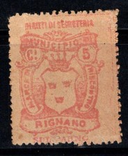 Rignano sull'Arno - mai usato * MH 80% Italia fiscale 5 centesimi, spese di segreteria