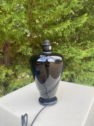 Lampada ceramica nera - lampada,