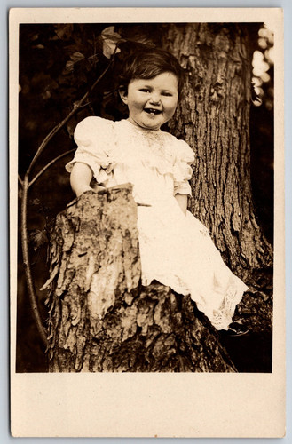 1910s rppc adorabile bambina - 1910s,