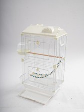 Bird Cage with Food Bowls Bath
