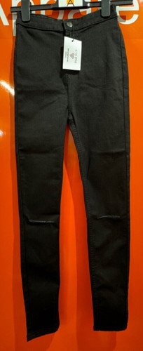 Jeans neri vita super - a,