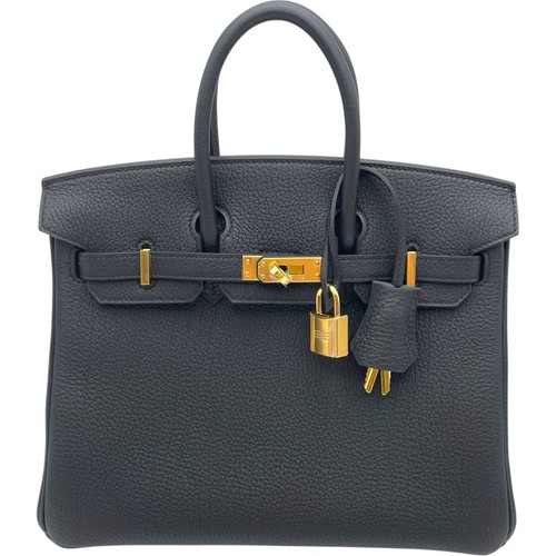 Hermes birkin black togo - birkin, 25