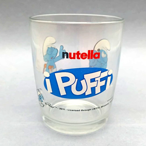 Bicchiere nutella puffi - bicchiere,