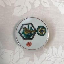 Kitade Fujio Kutani pittura a colori uccellino piccolo diagramma scatola incenso 646298