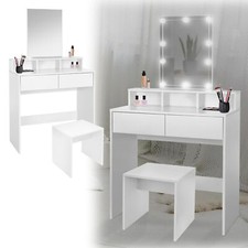 Tavolo trucco bianco con - da,