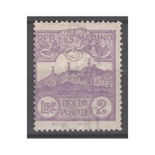 SAN MARINO 1903 VEDUTA 2 LIRE