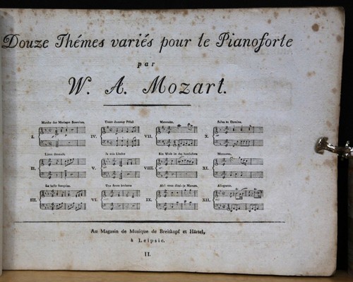 Mozart xii temi variés le - mozart,,