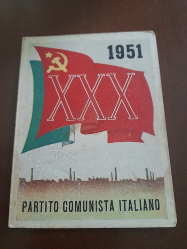 Storica tessera partito - tessera,