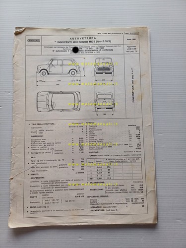 Innocenti mini minor mk2 1968 - innocenti,