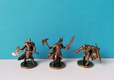 Set 3 miniature in bronzo