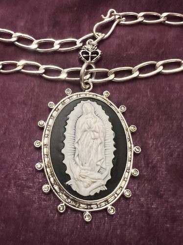 Collana cammeo vergine santi - santi, e