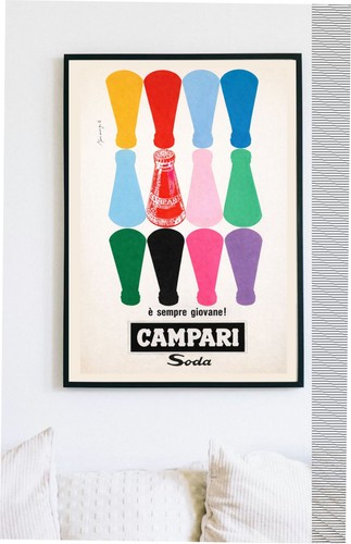 Poster campari bitter milano - campari,