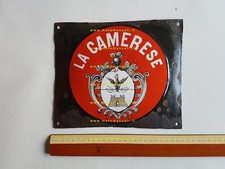 La Camerese Assicurazioni insegna smaltata originale