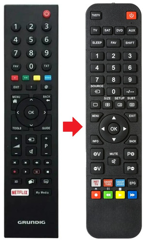 Telecomando adatto per grundig - adatto,