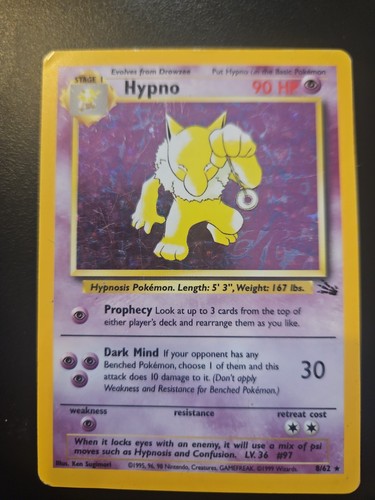 Hypno fossil holo - hypno, rare