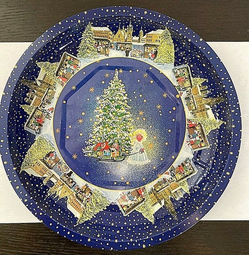 Piatto natale metallo - natale,