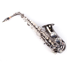 Sassofono sax Contralto Alto Karl Glaser Ottone Nero Nichel Argento Top Quality