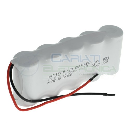 Pacco batteria ricaricabile - batteria, 6v
