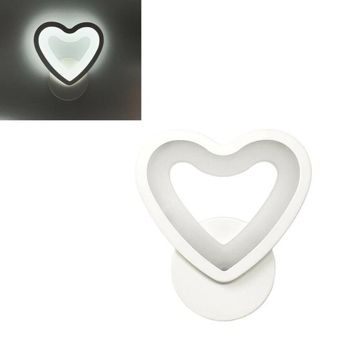 Applique led cuore vetro - led,