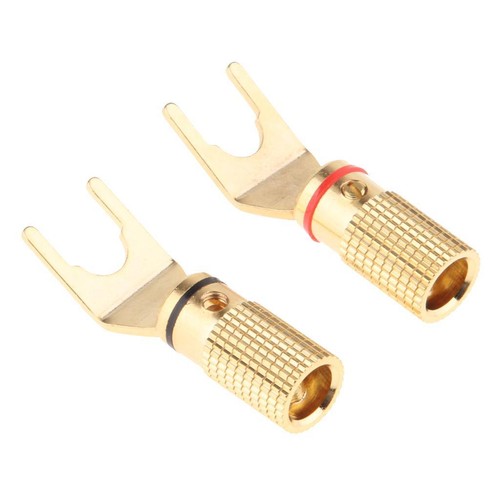 Connettore placcato oro vite - placcato, a