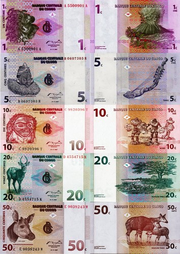 Congo lotto 5 banconote - -,
