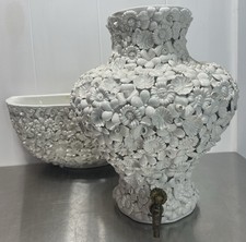 Vintage Italian Fiori Blanco
