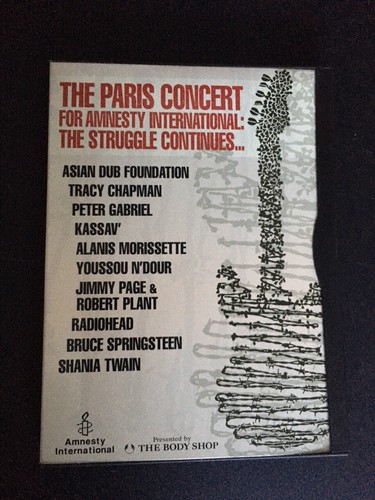 Amnesty int paris concert - int.,