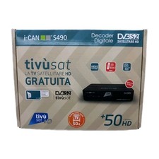 DECODER HD SATELLITARE TIVÙSAT I-CAN TVSAT S490  SMART CARD INCLUSA
