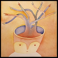 2003 * Manifesto, Poster Arte 'Jean Michel Folon - Oui à la Pensée'