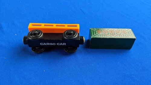 Carrello cargo arancione con - carrello,