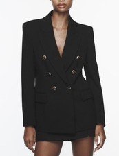 ZARA GIACCA NERA TAGLIA L