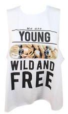 CANOTTA DONNA MAGLIA SMANICATA