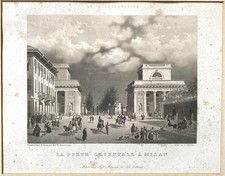 STAMPA ORIGINALE 1840 PORTA