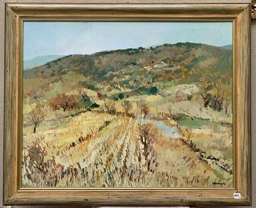 Dipinto paesaggio toscano - paesaggio,