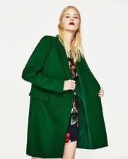 Cappotto misto lana verde