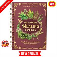 The Natural Healing Handbook Spiral Herbal Remedies Wellness Recipes Guide Gift