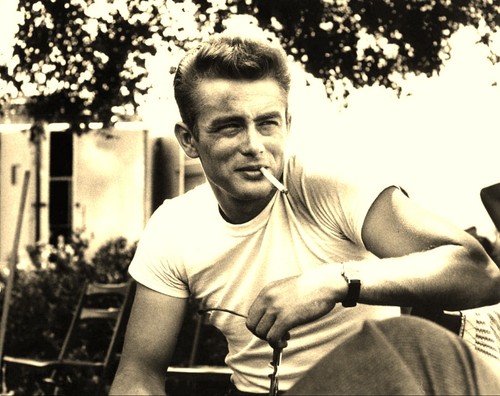 James dean smoking rebel - james,