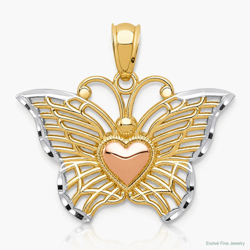 Ciondolo bicolore 14k - bicolore,