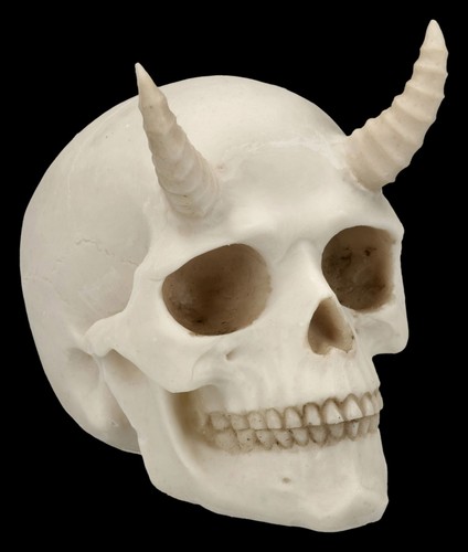 Totenkopf teuflischer dämon - teuflischer,