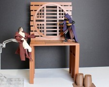 Noodle Bar Display for Star Wars The Acolyte Black Series 6 Inch Figures