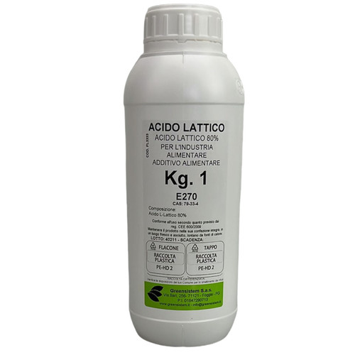 Acido lattico e270 - lattico, 80%