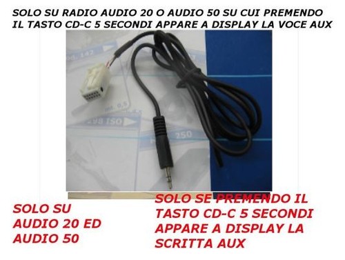 Aux cavo audio - audio, c