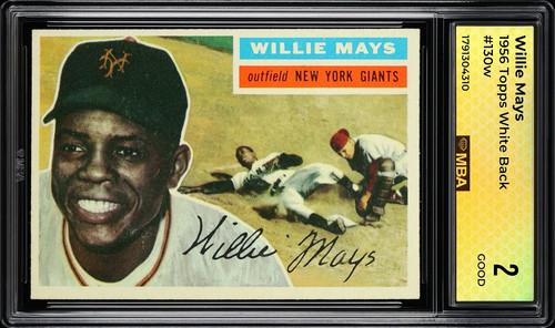 1956 topps willie mays - willie, #130w