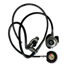 Erogatore sub Scubapro + manometro Technisub – Vintage￼