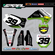 Kit Grafica MX Personalizzata Kawasaki KX 125 250 Pro Circuit Kit 2007 2008 TUTTI GLI ANNI