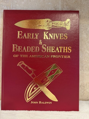 Early knives beaded sheaths - early, &