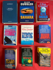 Clive CUSSLER Lotto 9 Libri INTRIGO + SAHARA + ICEBERG + DRAGON + TESORO +++