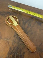 Luxury Saddle Leather and Brass Desk Set