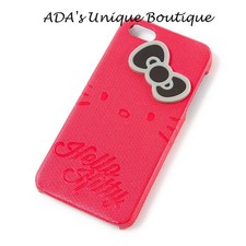 Custodia Hello Kitty Apple iPhone 5 pelle metallizzata goffrata rosa Sanrio vintage